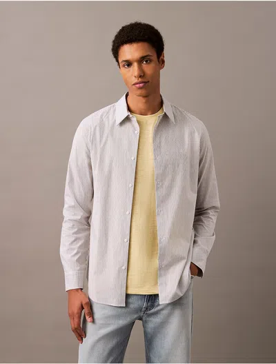 Calvin Klein Men's Pure Poplin Stretch Shirt In White