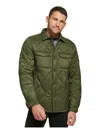 Calvin Klein Men's Quilted Shirt Jacket In Green