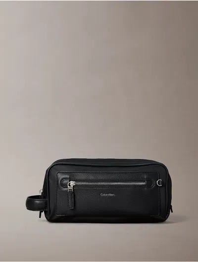 Calvin Klein Men's Raised Logo Dopp Kit In Blue