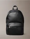 Calvin Klein Men's Raised Logo Round Backpack In Black
