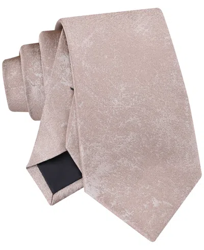 Calvin Klein Men's Raleigh Abstract Solid Tie In Brown
