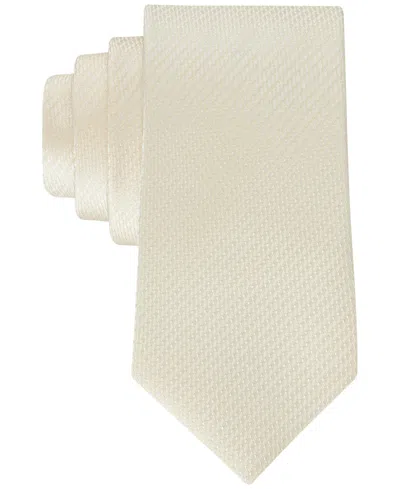 Calvin Klein Men's Ralph Textured Solid Tie In Yellow