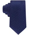 Calvin Klein Men's Ramos Textured Geo-pattern Tie In Blue
