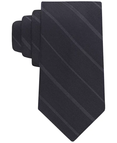 Calvin Klein Men's Randi Stripe Tie In Black