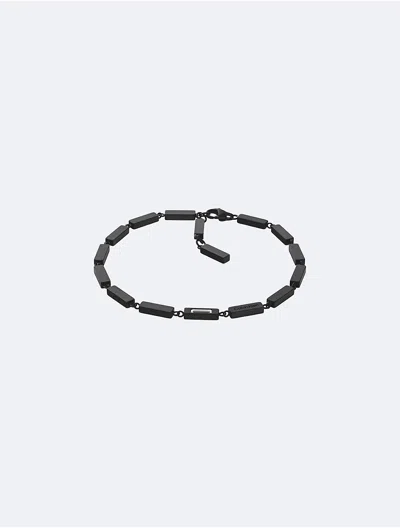 Calvin Klein Men's Refined Link Chain Bracelet In Black