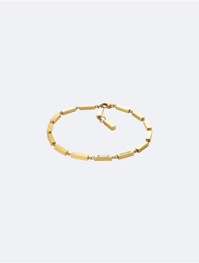 Calvin Klein Men's Refined Link Chain Bracelet In Gold