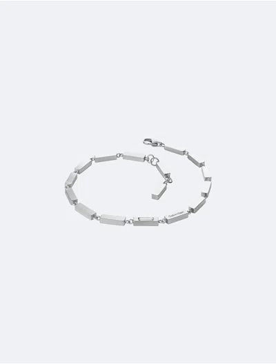 Calvin Klein Men's Refined Link Chain Bracelet In Silver