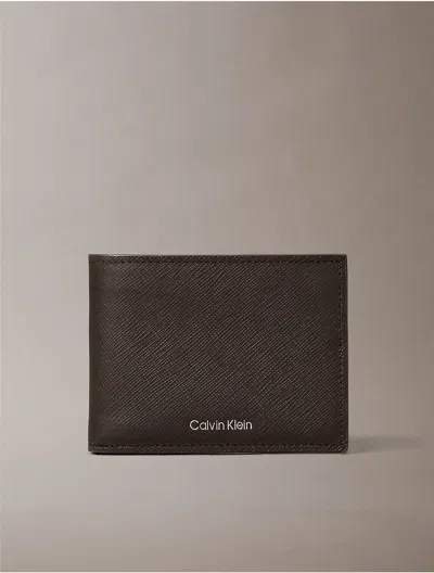 Calvin Klein Men's Refined Saffiano Bifold Wallet