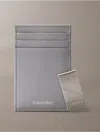 Calvin Klein Men's Refined Saffiano Card Case + Money Clip