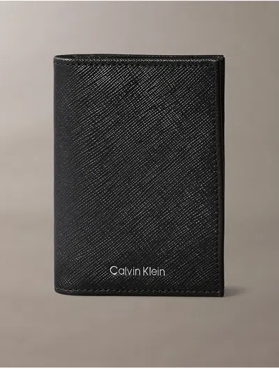Calvin Klein Men's Refined Saffiano Compact Bifold Wallet