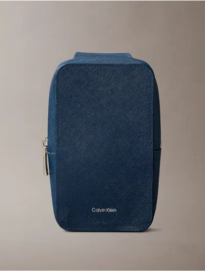 Calvin Klein Men's Refined Saffiano Phone Crossbody Bag