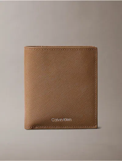 Calvin Klein Men's Refined Saffiano Slim Bifold Wallet