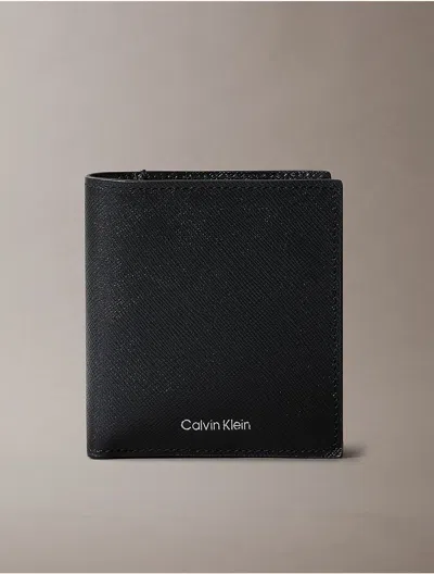Calvin Klein Men's Refined Saffiano Slim Bifold Wallet