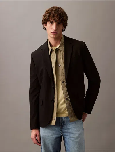 Calvin Klein Men's Refined Slim Blazer In Black