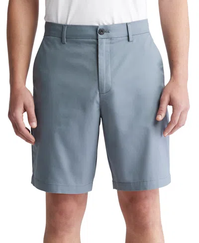 Calvin Klein Men's Refined Slim Fit 9" Shorts In Caspian Sea