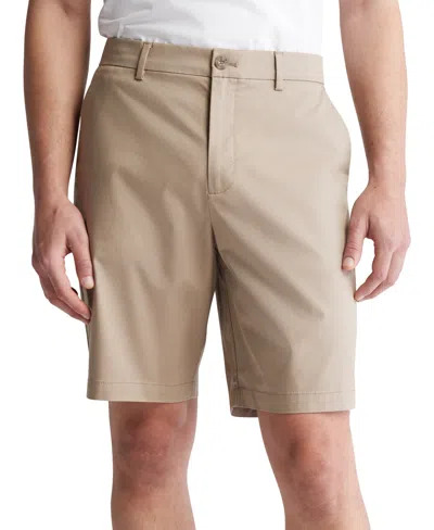 Calvin Klein Men's Refined Slim Fit 9" Shorts In Greige