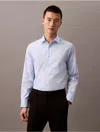 Calvin Klein Men's Refined Slim Stretch Button-down Shirt In Blue