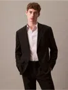 Calvin Klein Men's Refined Stretch Blazer In Black