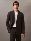 Calvin Klein Men's Refined Stretch Pinstripe Blazer In Charcoal