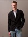 Calvin Klein Men's Refined Stretch Pinstripe Blazer In Vulcan