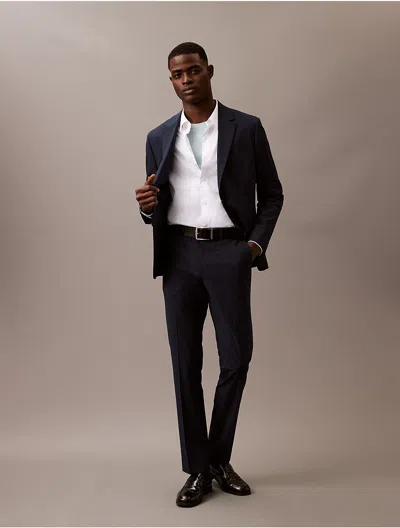 Calvin Klein Men's Refined Stretch Slim Pants In Dark Sapphire