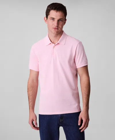 Calvin Klein Men's Regular-fit Smooth Cotton Monogram Logo Polo Shirt