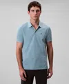 Calvin Klein Men's Regular-fit Smooth Cotton Monogram Logo Polo Shirt