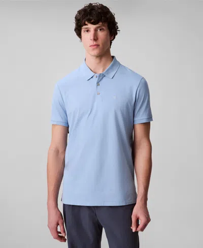 Calvin Klein Men's Regular-fit Smooth Cotton Monogram Logo Polo Shirt In Light Mahogany