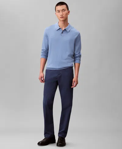 Calvin Klein Men's Regular Fit Trouser Pants In Blue