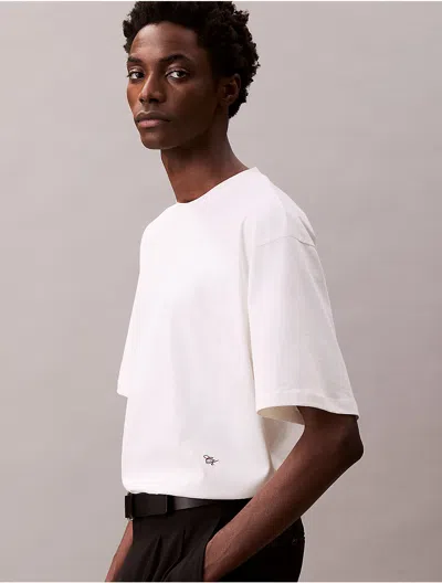 Calvin Klein Men's Relaxed Cotton Silk Tee
