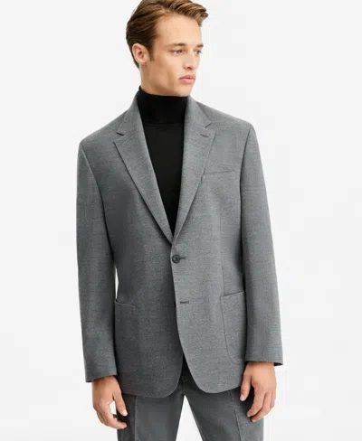 Calvin Klein Men's Relaxed Suit Separates Jacket In Gray