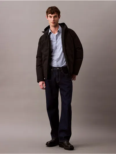 Calvin Klein Men's Reversible Puffer Jacket In Black Beauty