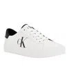 Calvin Klein Men's Rex Lace-up Slip-on Sneakers In White