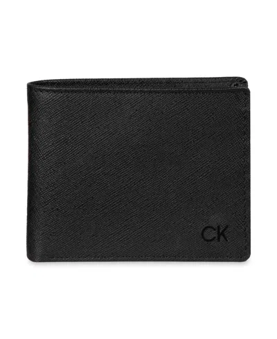 Calvin Klein Men's Rfid Bifold Wallet In Black