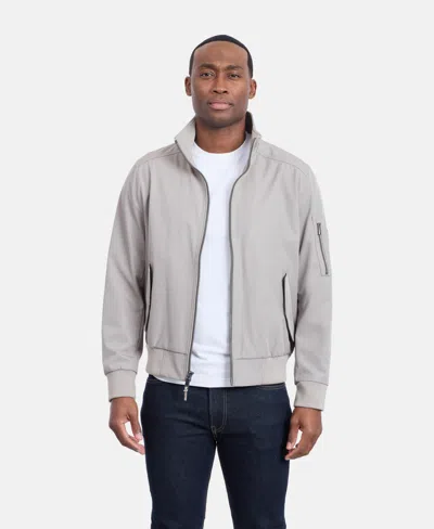 Calvin Klein Men's Ripstop Bomber Jacket In Gray