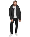 Calvin Klein Men's Ripstop Hooded Puffer Jacket In Black