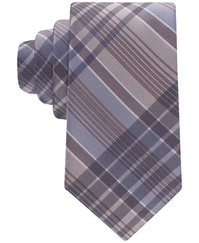 Calvin Klein Men's Rogers Plaid Tie In Blue