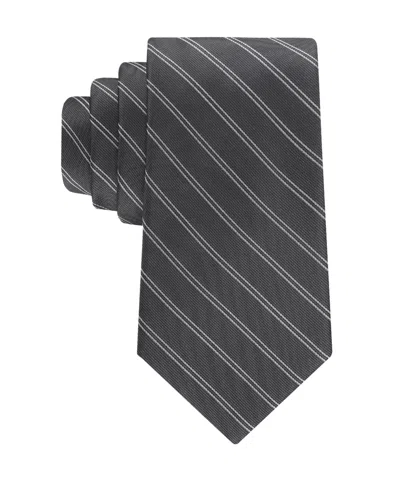 Calvin Klein Men's Sabine Stripe Classic Tie In Black