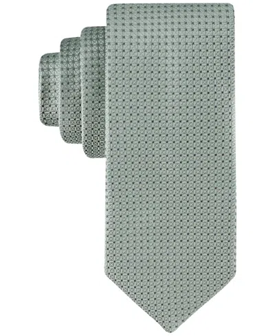 Calvin Klein Men's Sabrina Micro-grid Tie In Green