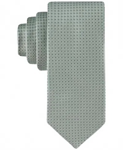 Calvin Klein Men's Sabrina Micro-grid Tie In Green