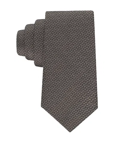 Calvin Klein Men's Sabrina Textured Solid Tie In Brown