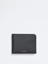 Calvin Klein Men's Saffiano Leather Card Case Bifold Wallet