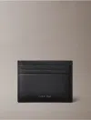 Calvin Klein Men's Saffiano Leather Card Case In Black
