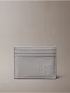 Calvin Klein Men's Saffiano Leather Card Case In Gray