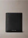 Calvin Klein Men's Saffiano Leather Trifold Wallet In Black