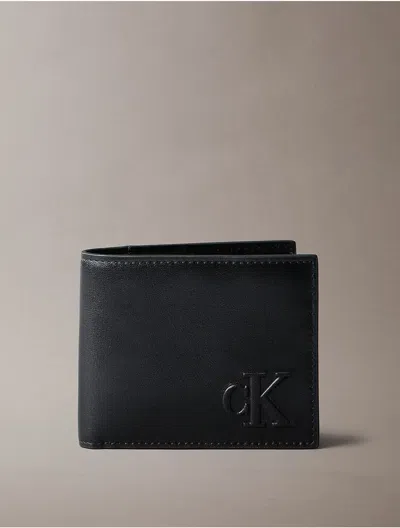 Calvin Klein Men's Sculpted Impression Bifold Wallet In Black