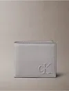 Calvin Klein Men's Sculpted Impression Bifold Wallet With Coin Pouch In Gray