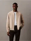 Calvin Klein Men's Seersucker Bomber Jacket