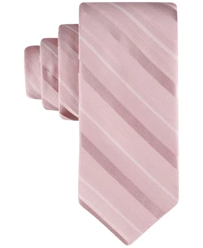 Calvin Klein Men's Serena Stripe Tie In Pink