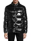 Calvin Klein Men's Sheen Water-resistant Down Puffer Jacket In Black